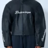 Balenciaga x Automobili Lamborghini Black Leather Jacket