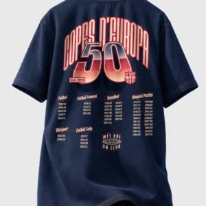Barcelona FC 50 European Cups T-Shirt
