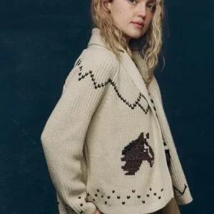 Beige Knit Cardigan