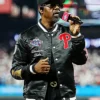 Boyz II Men MLB All-Star Game 2026 Black Satin Jacket