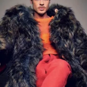 Brad Pitt Fight Club Fur Coat For Salr