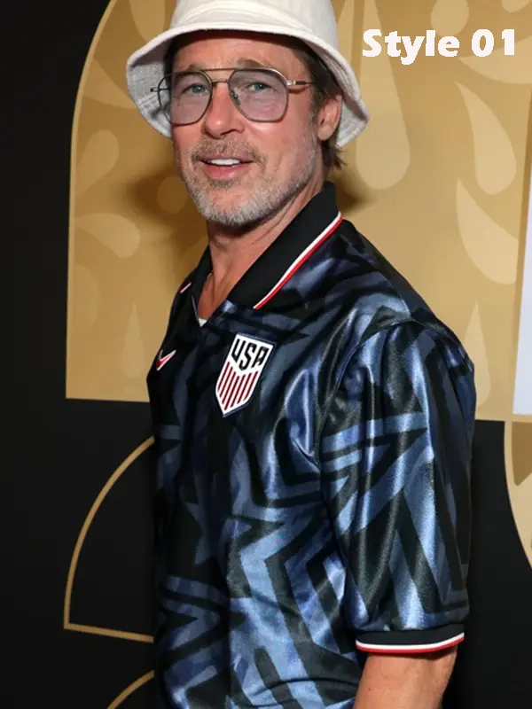 Brad Pitt USA blue Jersey 2026