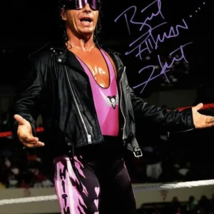 Bret Hart Foundation WWE Leather Jacket