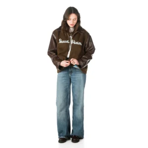 Buchan Wind Varsity Brown Jacket For Sale
