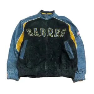 Buffalo Sabres Vintage Suede Zip Jacket