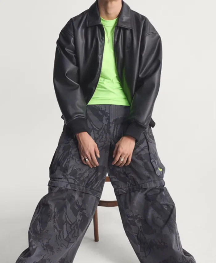 Buy Adidas Premium Essentials Leather Bomber Jacket