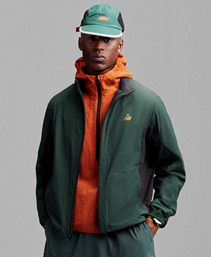 Buy Aimé Leon Dore x New Balance SS26 Green Running Jacket