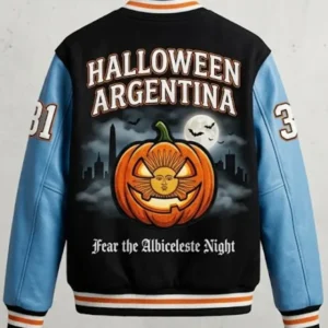 Buy Argentina Halloween Varsity Jacket
