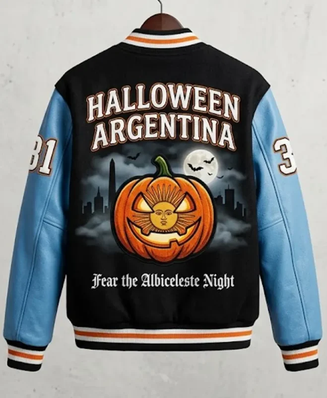 Buy Argentina Halloween Varsity Jacket