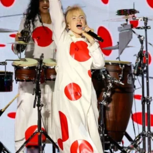 Buy Hayley Williams Polka Dot Leather Coat