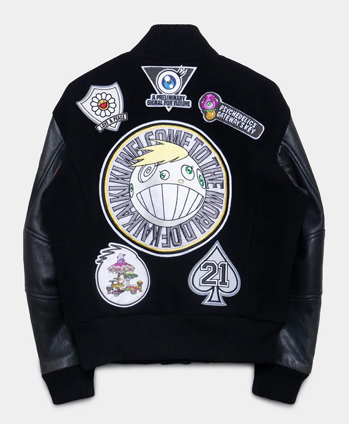 Buy Issey Miyake × Murakami Takashi Black Varsity Jacket