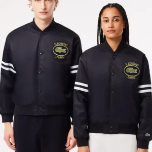 Buy Lacoste Vintage Patch Varsity Jacket