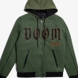 Buy Marvel Doctor Doom Army Hooded Varsity Jacket