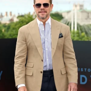 Buy Matt Damon The Odyssey 2026 London Premier Blazer