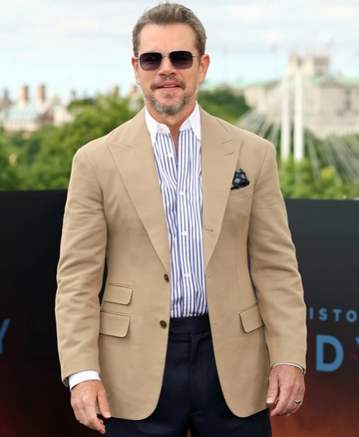 Buy Matt Damon The Odyssey 2026 London Premier Blazer