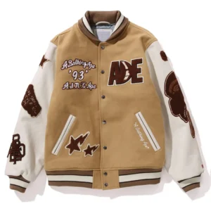 Buy Multi Motif Bape Varsity Jacket