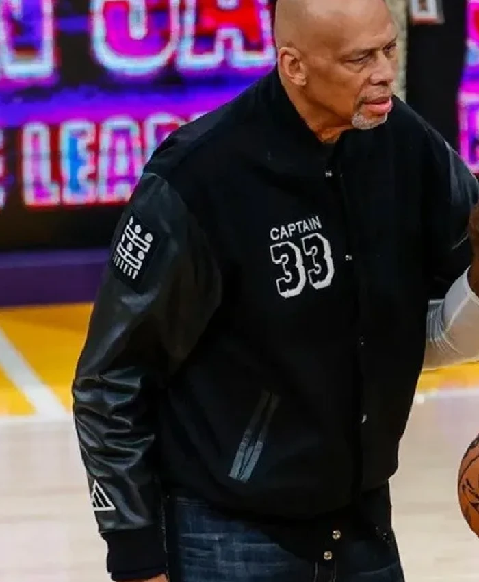 Buy NBA Kareem Abdul-Jabbar Captain Letterman Jacket