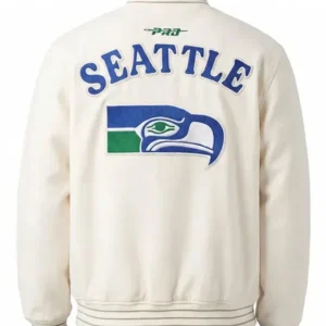 Buy NFL Seattle Seahawks 2026 Cream Varsity Jacket