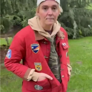 Buy NYC 2026 Brandi Carlile Red Quilted Jacket
