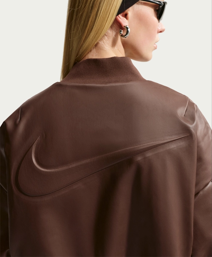 Buy Nike Leather Bomber Jacket