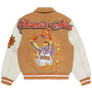 Buy Phoenix Suns Letterman Full Snap Varsity Jacket