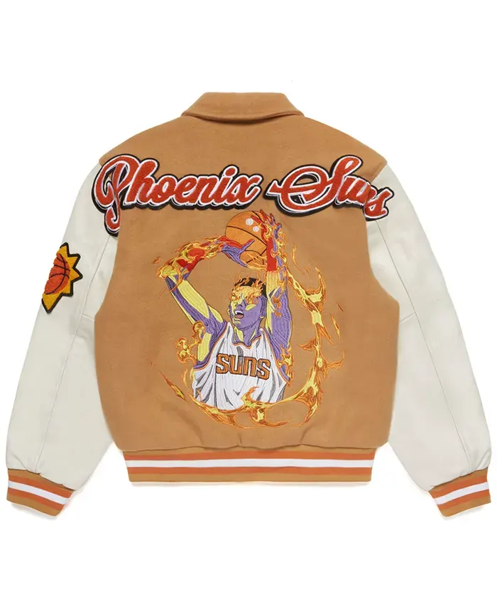 Buy Phoenix Suns Letterman Full Snap Varsity Jacket