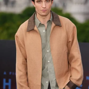 Buy Robert Pattinson The Odyssey London Premier Brown Jacket