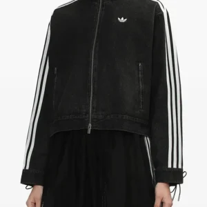 Buy Shop Adidas Zip-Up Denim Jacket