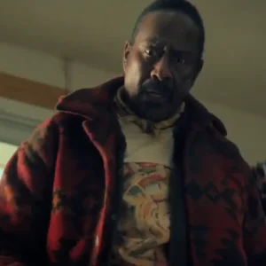 Buy The Boroughs S01 Clarke Peters Red and Black Shacket