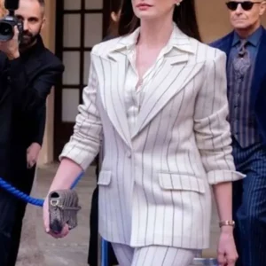 Buy The Devil Wears Prada 2 Anne Hathaway Pinstripe Blazer