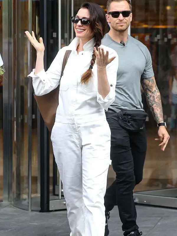 Buy The Devil Wears Prada 2 Anne Hathaway White Jumpsuit