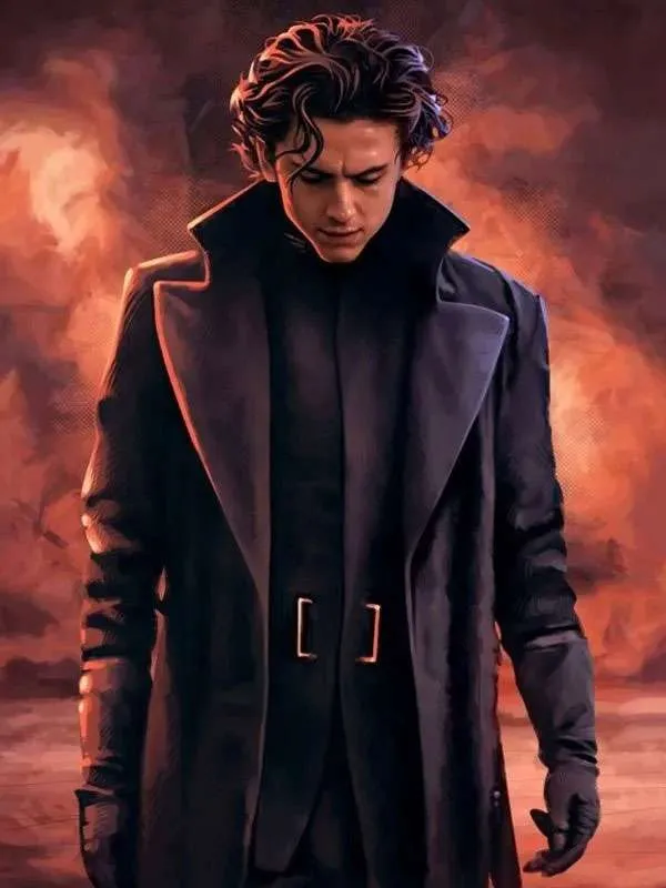 Buy Timothee Chalamet Dune Paul Atreides Black Wool Coat