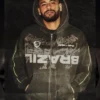 CJ x Nike x Brazil Black Bomber Hooded Jacket