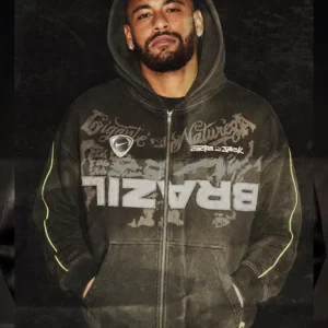 CJ x Nike x Brazil Black Bomber Hooded Jacket