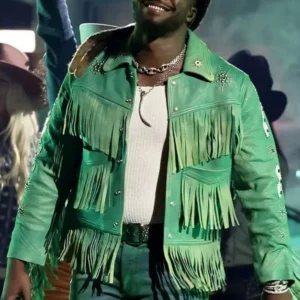 CMA Awards Shaboozey Green Fringe Jacket