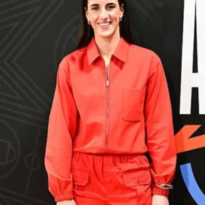 Caitlin Clark AT&T WNBA All-Star Game 2026 Red Jacket