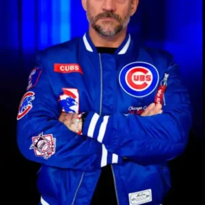 Chicago-Cubs-CM-Punk-Blue-Jacket