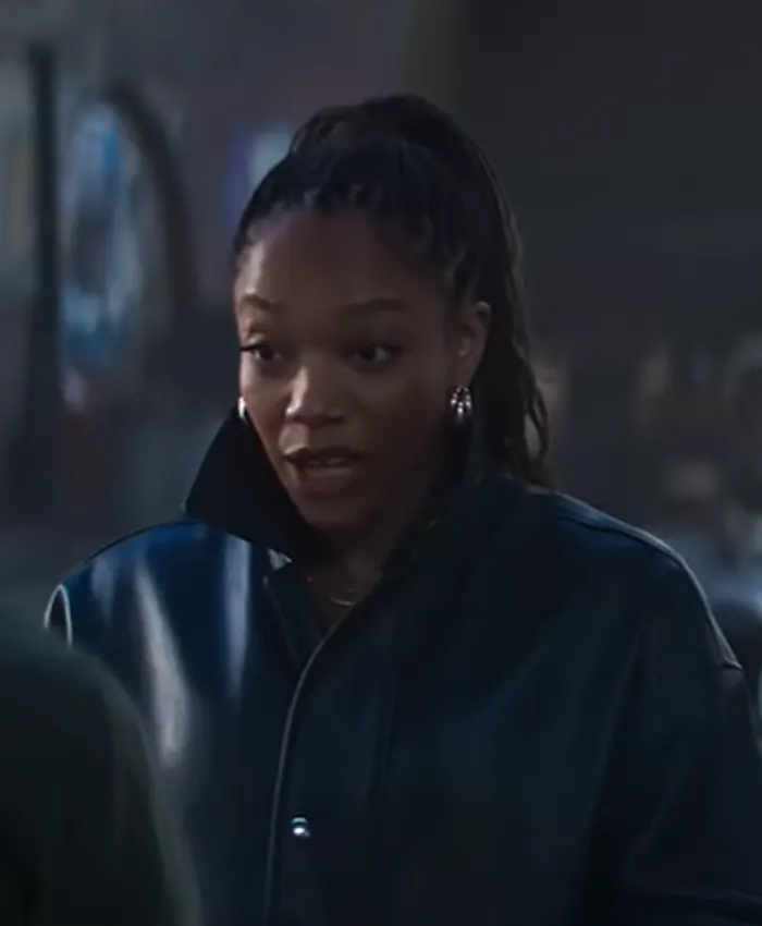 Clayface 2026 Naomi Ackie Leather Jacket