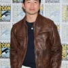Comic-Con 2026 Simu Liu Brown Leather Jacket