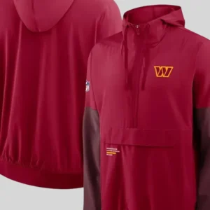 Commanders Nike Sideline Anorak Hoodie Jacket