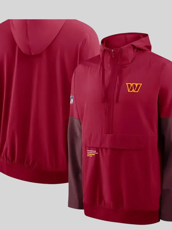 Commanders Nike Sideline Anorak Hoodie Jacket