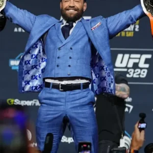 Conor McGregor UFC 329 Face Off Blue Tuxedo