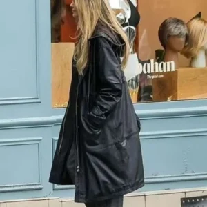 Couture 2026 Black Leather Coat