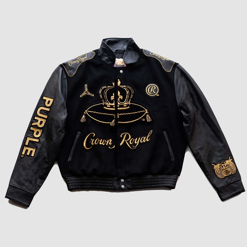 Crown Royal x Purple Brand Jeff Hamilton Varsity Jacket