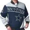 Dallas Cowboys G-III Sports Navy Racing Full-Snap Jacket