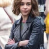 Emilia Clarke Secret Invasion Leather Jacket