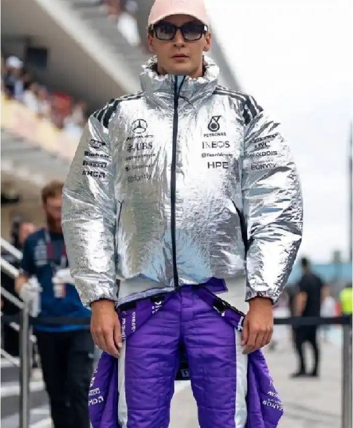F1 Grand Prix Of Miami George Russell Silver Jacket
