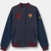 FC Barcelona Blue Bomber Jacket