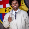 FC Barcelona Karim Adeyemi Cream Jacket