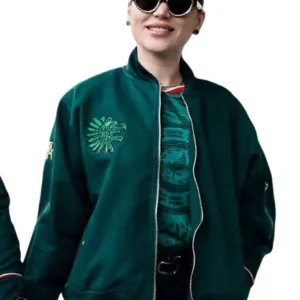 FIFA World Cup 2026 Fernanda Gómez Green Bomber Jacket